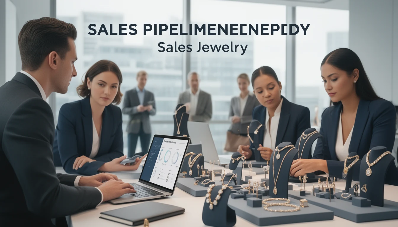 Pipeline de vendas eficiente para semi-joias