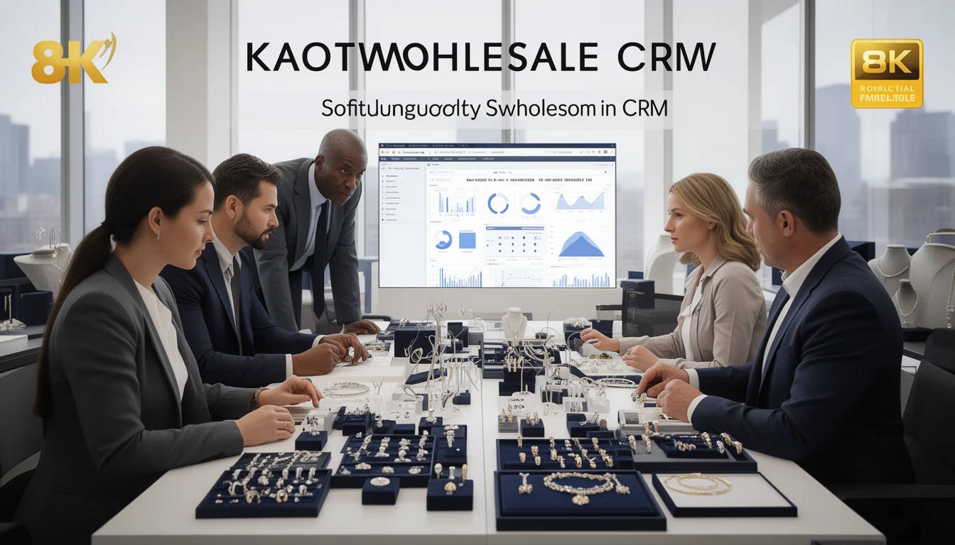 CRM para atacado de joias gerenciando revendedores