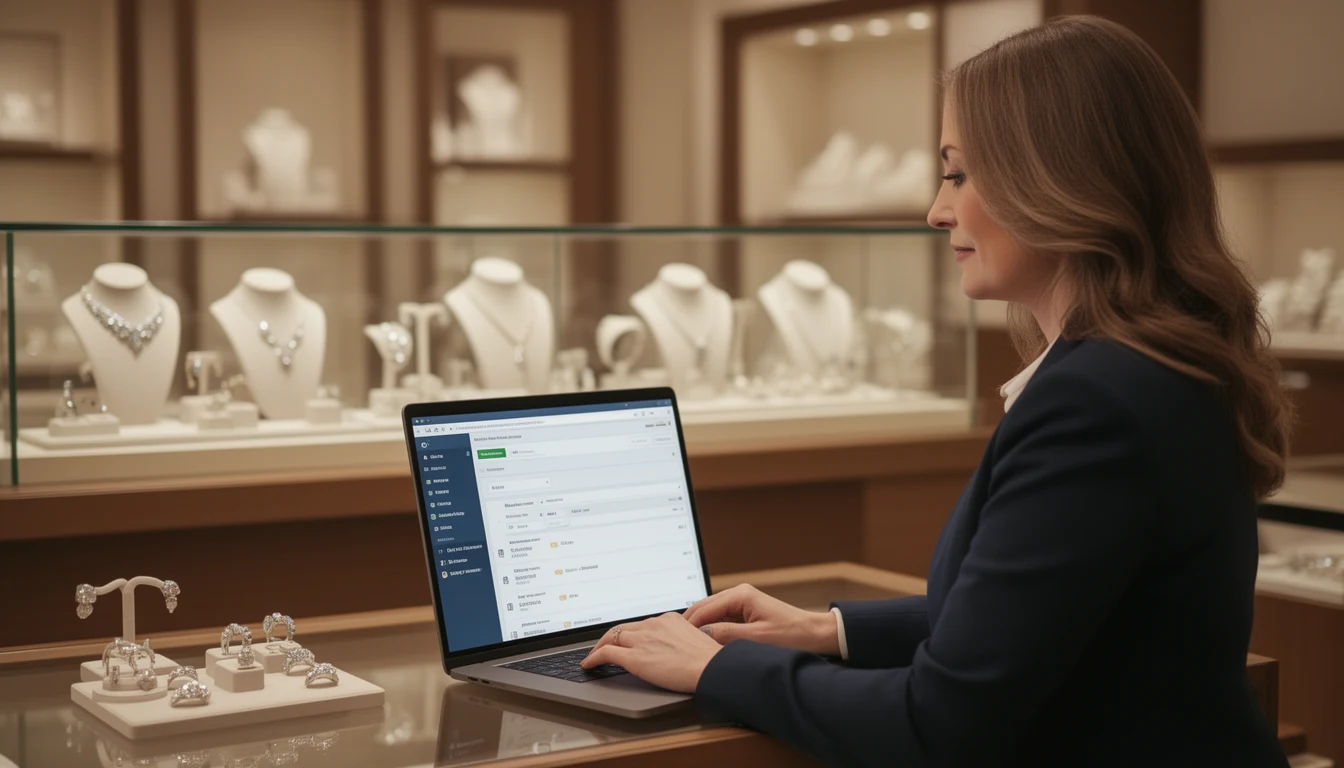 CRM para joalheria em uso por proprietário