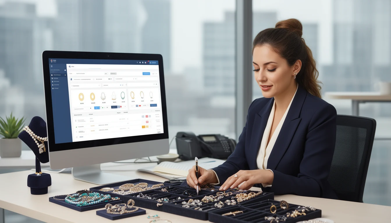 Revendedora de semi-joias usando CRM para aumentar vendas